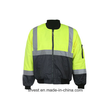 Chaqueta de seguridad de alta visibilidad con cinta reflectante de 3 m